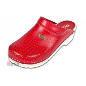 Zdravotné topánky FPU11 Červené / Biela guma